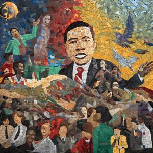 Martin luther king jr mosaic.