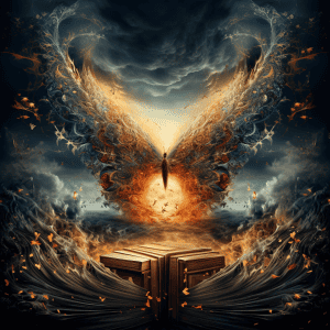 An image of a book with a butterfly on it.